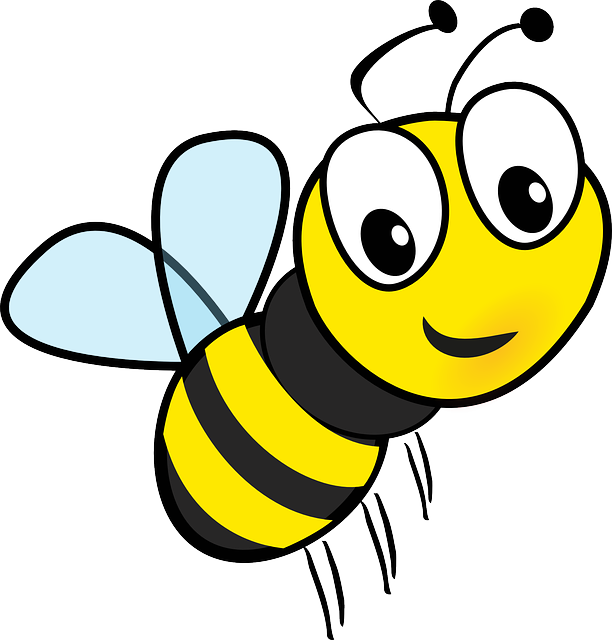 Cartoon photo of bee
